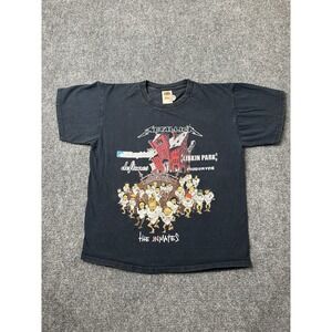 Womens Graphic Fruit of the Loom Summer Sanitarium 2003 Black Tee, Size L